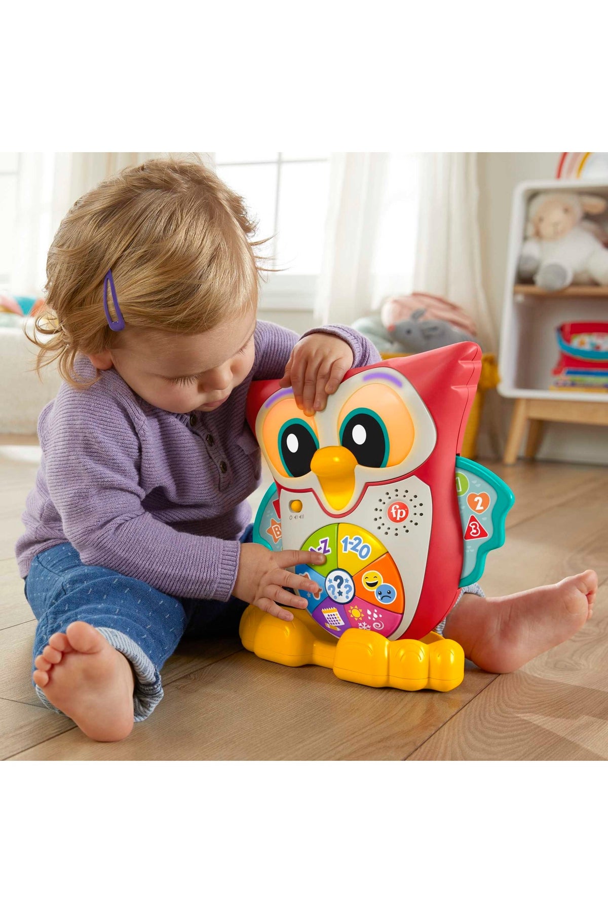 Fisher-Price Linkimals Bilge Baykuş - Türkçe, En Az 18 Aylık Olan Yürüme Çağındaki Çocuklar İçin Işıklı, Hareketli, İnte