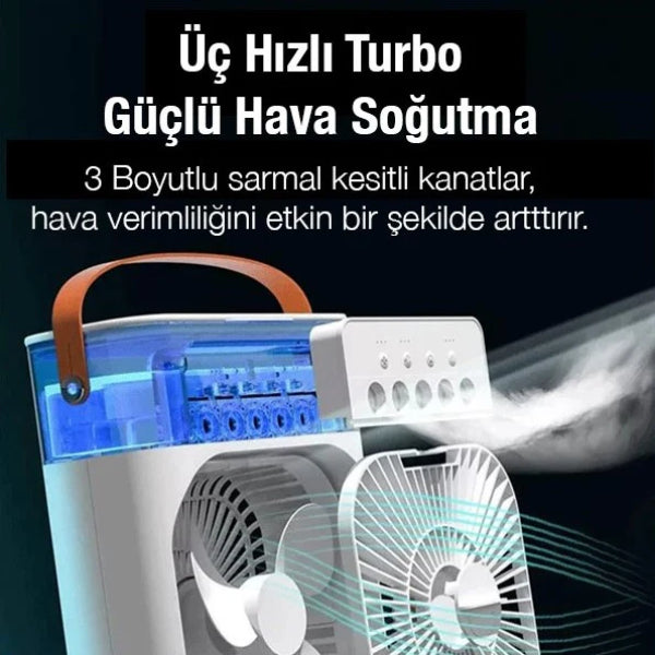 Su Hazneli Masa Vantilatörü