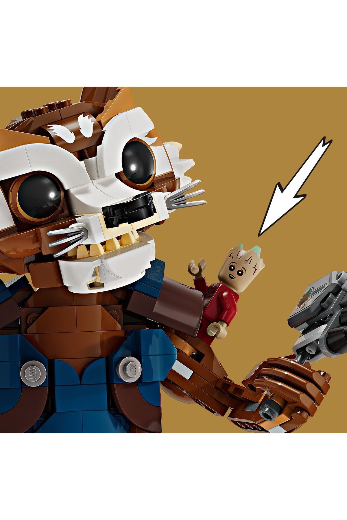 LEGO ® ǀ Marvel Rocket ve Bebek Groot 76282 - 10 Yaş & Üzeri Süper Kahraman Seven Çocuklar için Oyuncak Yapım Seti (566 