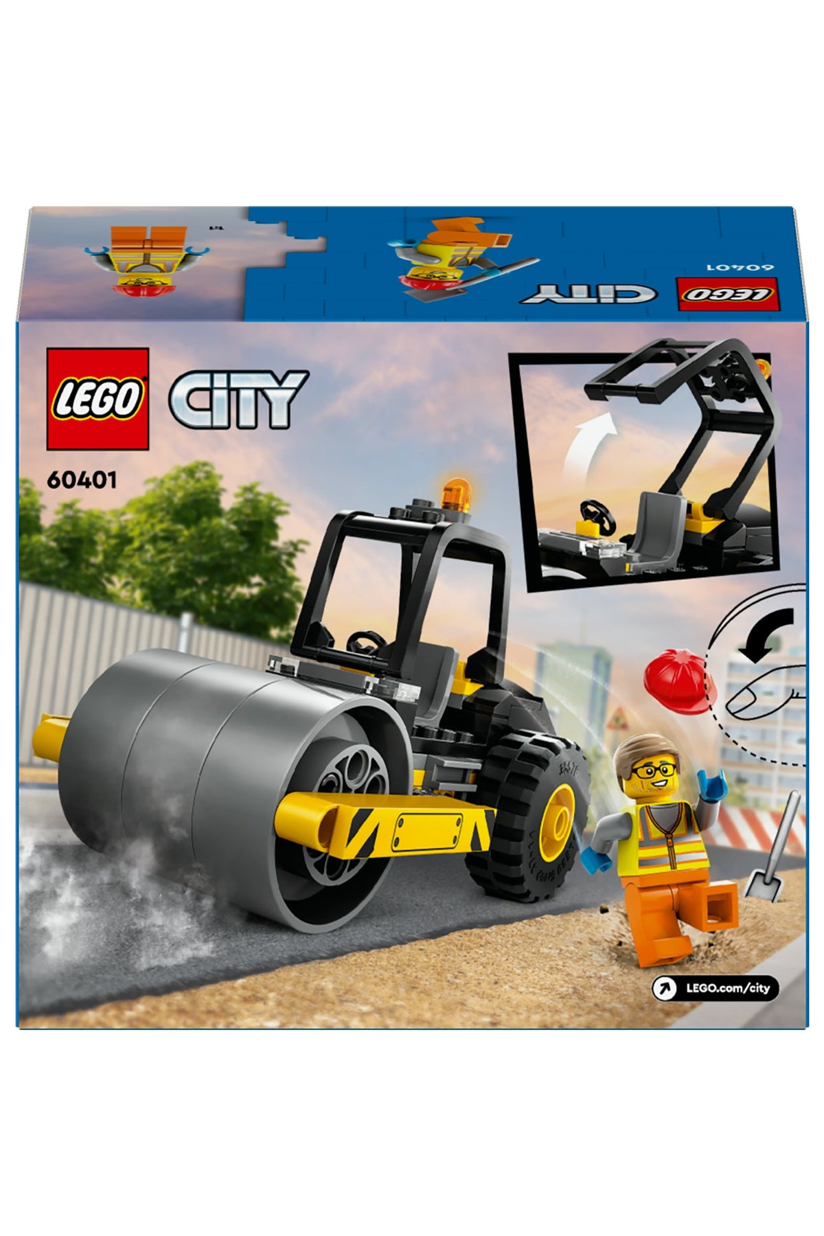 LEGO® City Yol Silindiri 60401 - 5 Yaş & Üzeri Çocuklar için Yaratıcı Oyuncak Yapım Seti (78 Parça)