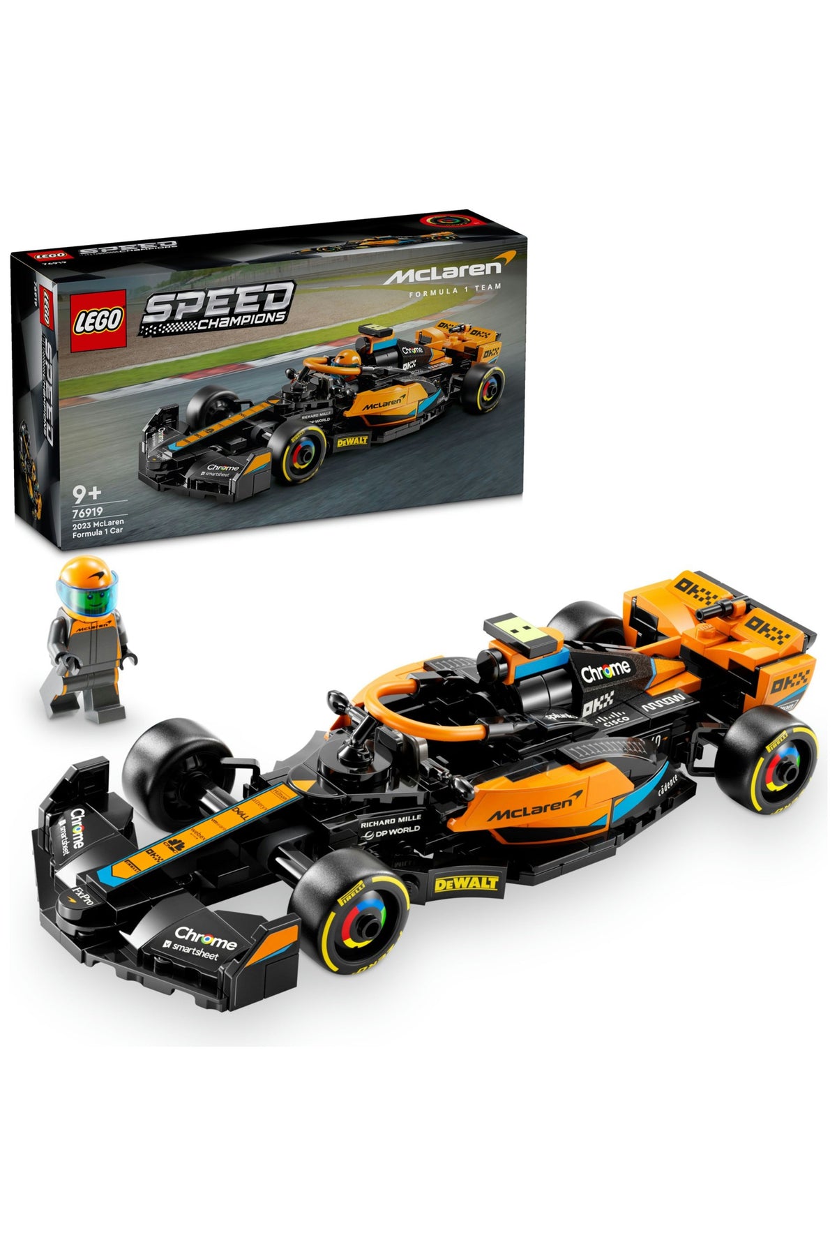 LEGO® Speed Champions 2023 McLaren Formula 1 Yarış Arabası 76919 - 9 Yaş & Üzeri Çocuklar için Oyuncak Model Yapım Seti 