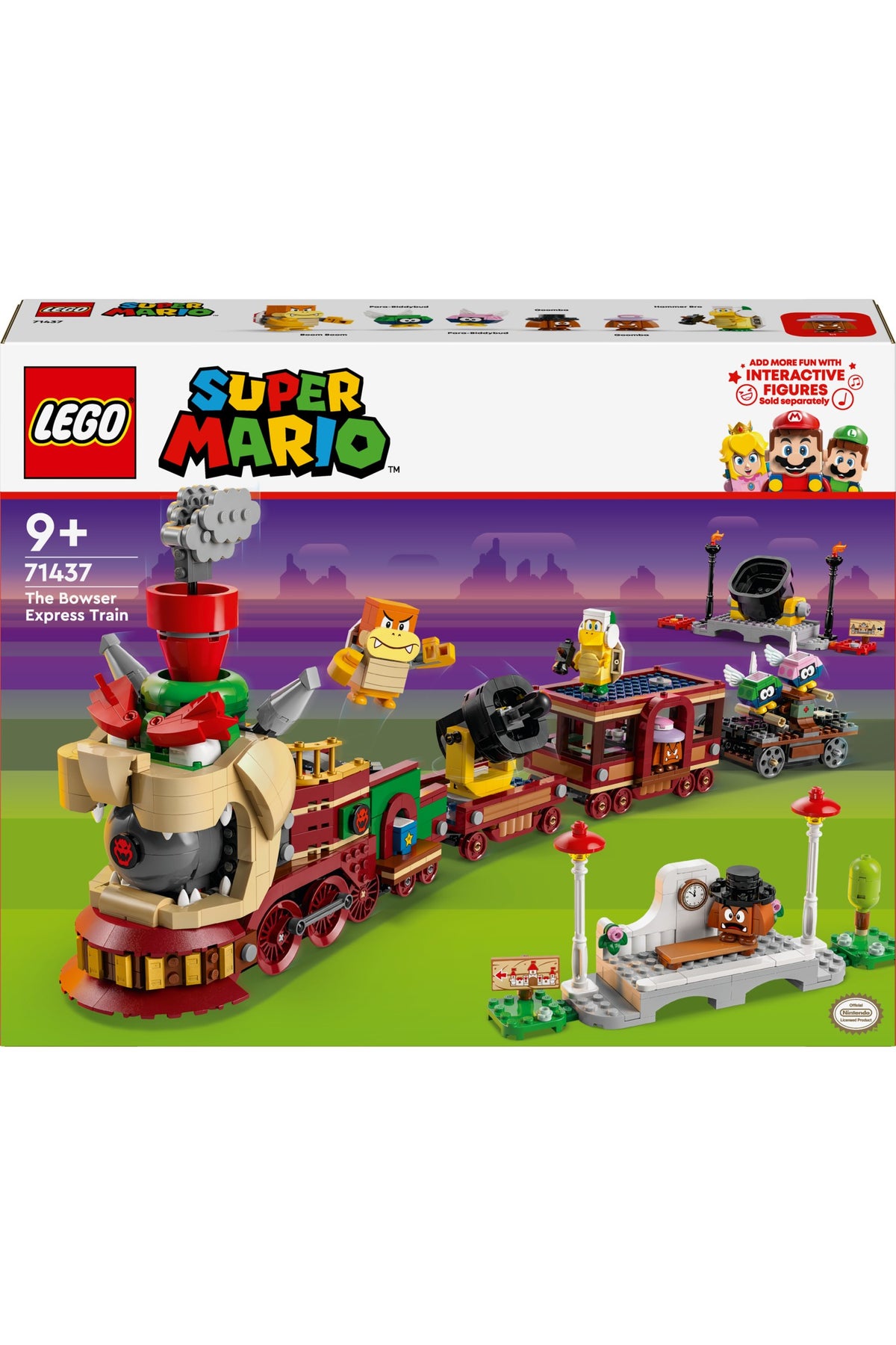 LEGO® Super Mario™ Bowser Ekspres Treni 71437 Model Yapım Seti 1392 Parça 9 Yaş ve Üzeri Çocuklar için Hediyelik