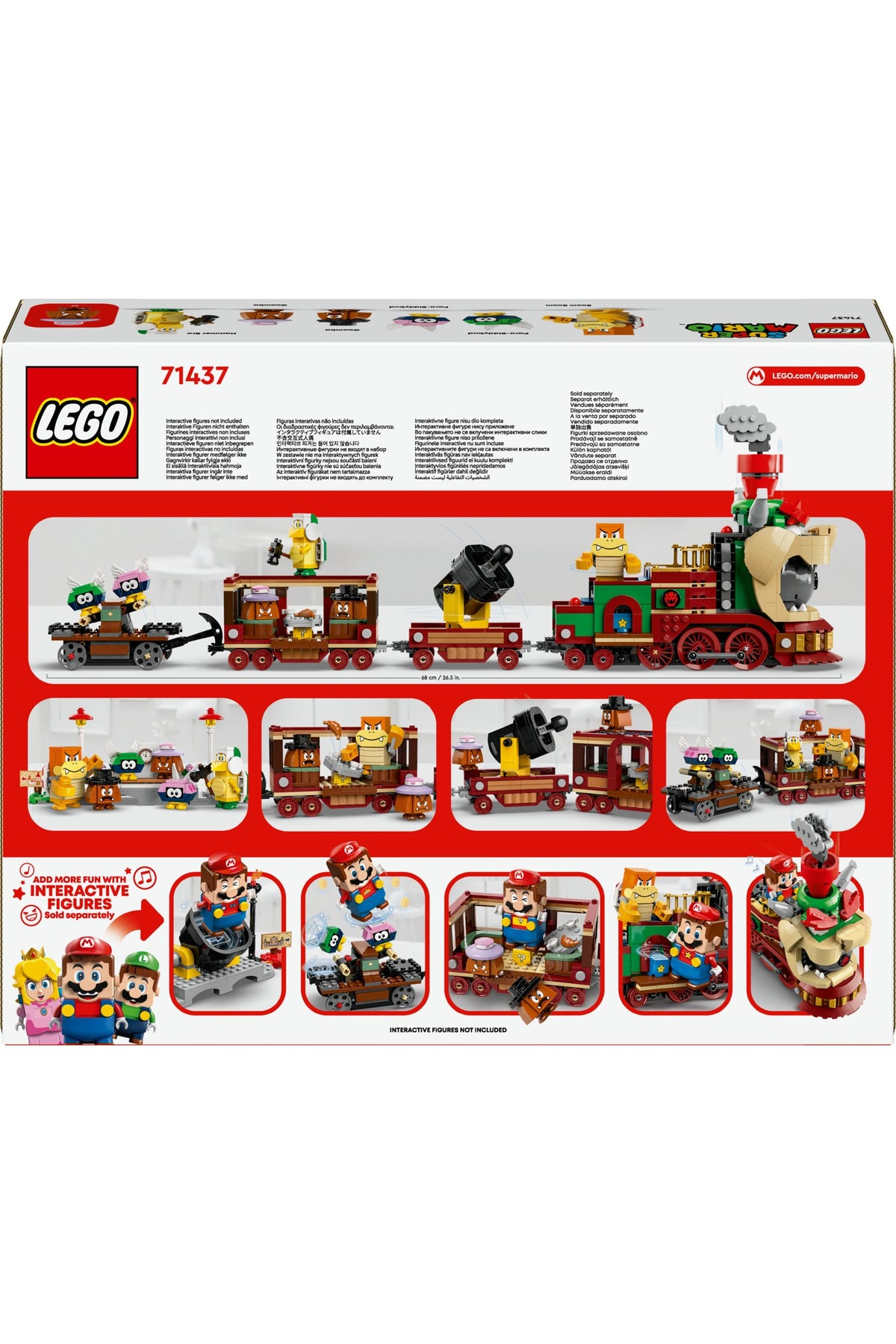 LEGO® Super Mario™ Bowser Ekspres Treni 71437 Model Yapım Seti 1392 Parça 9 Yaş ve Üzeri Çocuklar için Hediyelik
