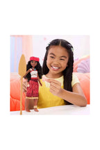 Mattel Disney Moana 2 Şarkı Söyleyen Model Bebek Moana JBT37 Kırmızı Çiçekli Kıyafet ve Kürekle