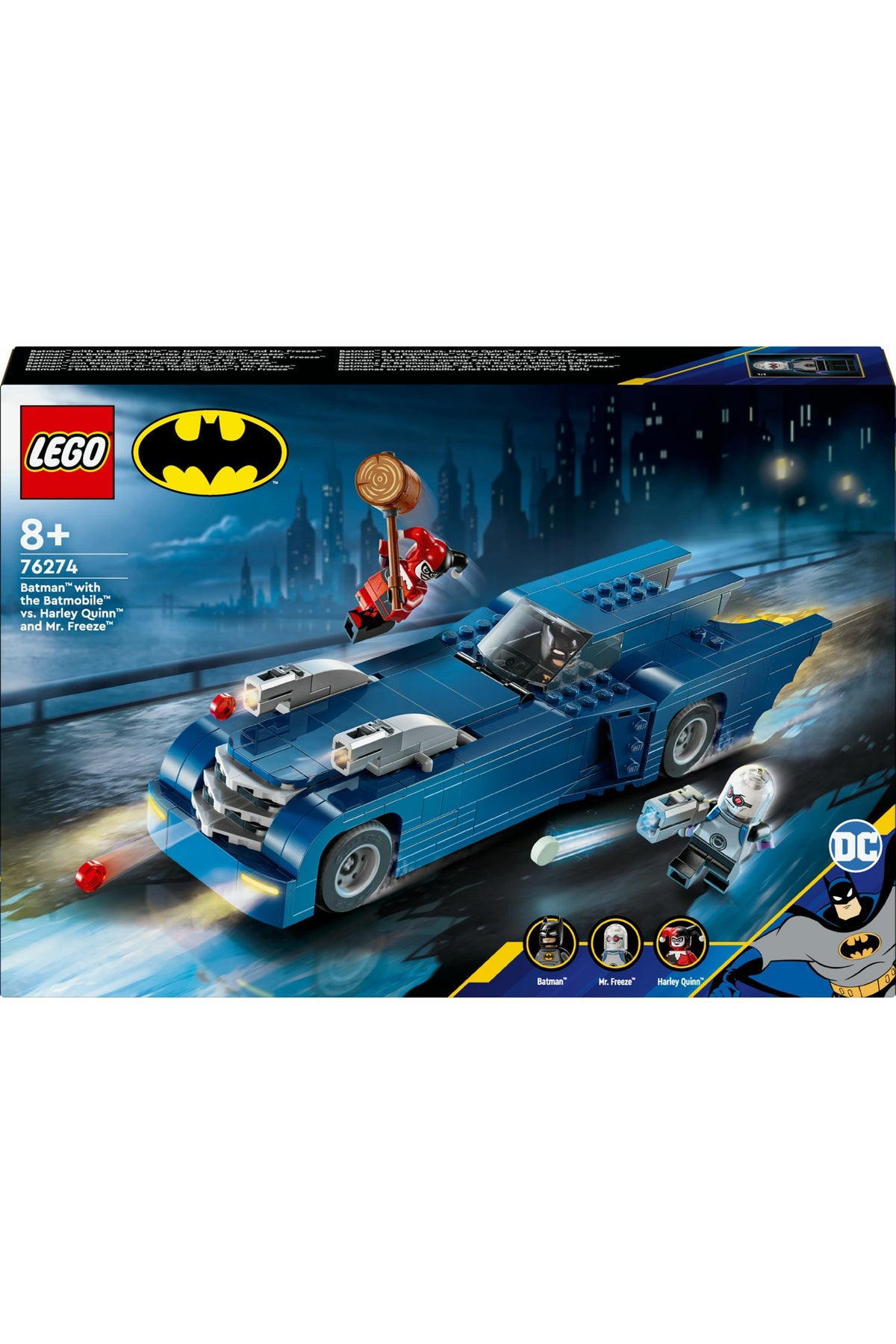 LEGO® DC Batman™ Batmobile™ ile Batman™, Harley Quinn™ ve Mr. Freeze™’e Karşı 76274 - 8+  Model Yapım Seti (435 P)