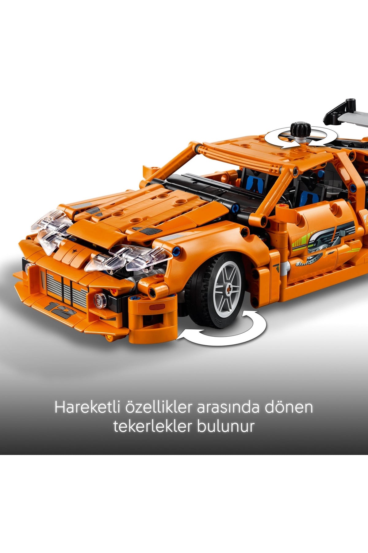LEGO® Technic Fast and Furious Toyota Supra MK4 42204 - 9 Yaş & Üzeri Çocuklar için Yaratıcı Oyuncak Yapım Seti (810 P)