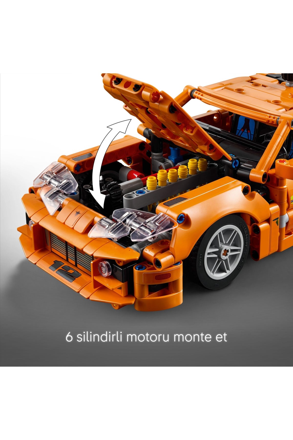 LEGO® Technic Fast and Furious Toyota Supra MK4 42204 - 9 Yaş & Üzeri Çocuklar için Yaratıcı Oyuncak Yapım Seti (810 P)