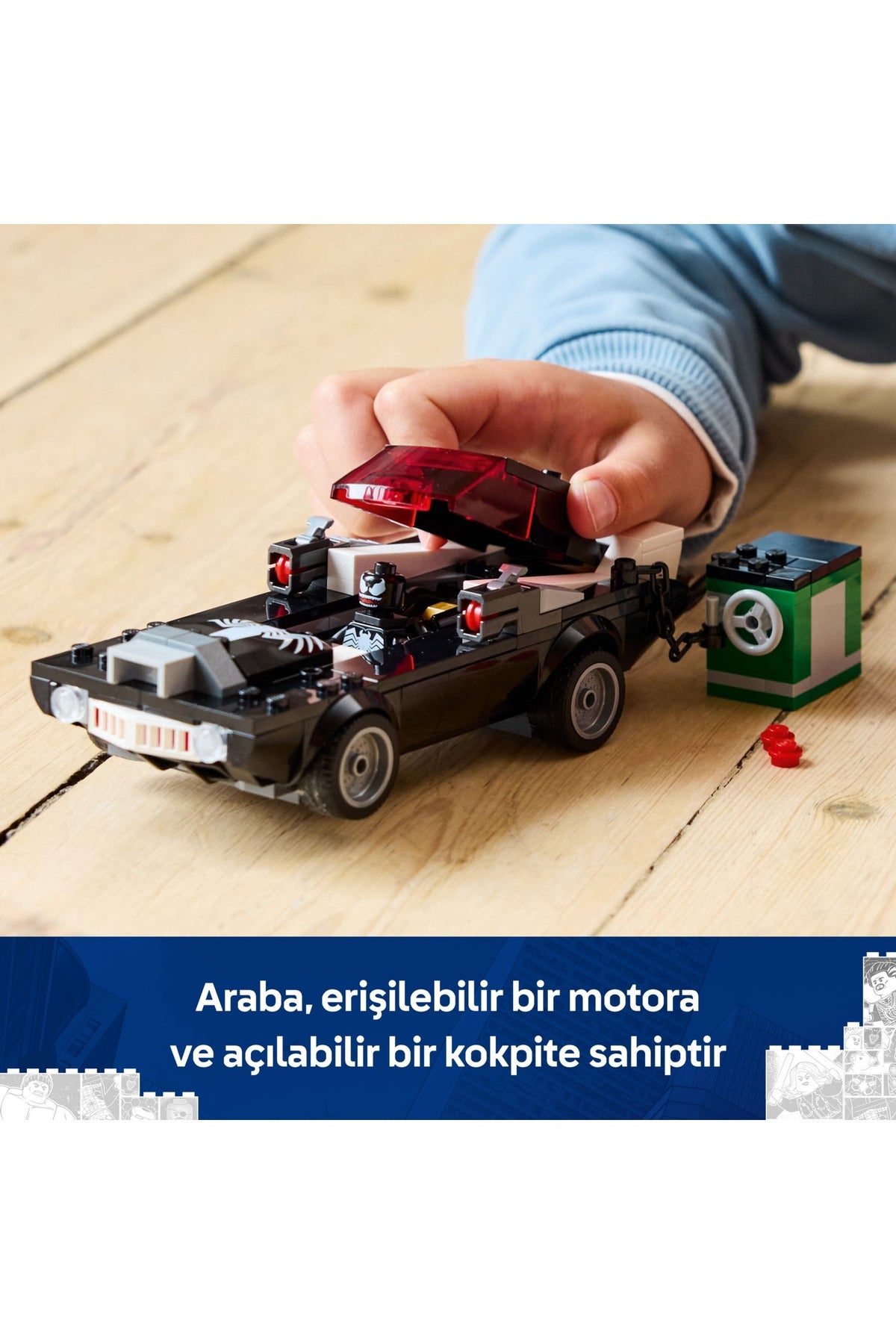LEGO ® ǀ Marvel Örümcek Adam, Venom Arabasına Karşı 76309 - 7+ Yaş Çocuklar için Araç İçeren Yaratıcı Oyuncak Yapım Seti
