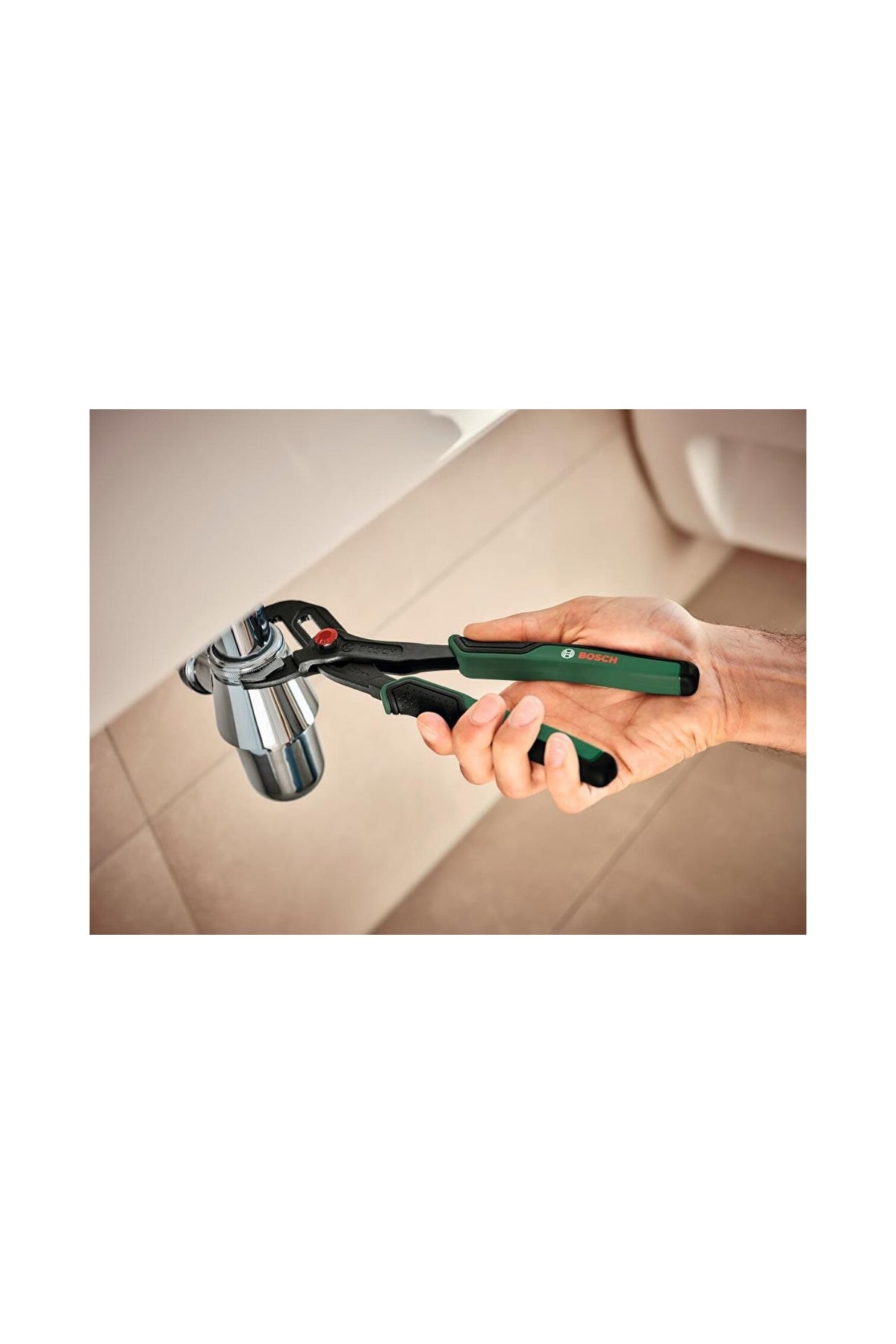 Bosch Home And Garden 250 mm Boru Anahtarı Ergonomik TPR Yüzeyli Uzun Ömürlü Paslanmaz