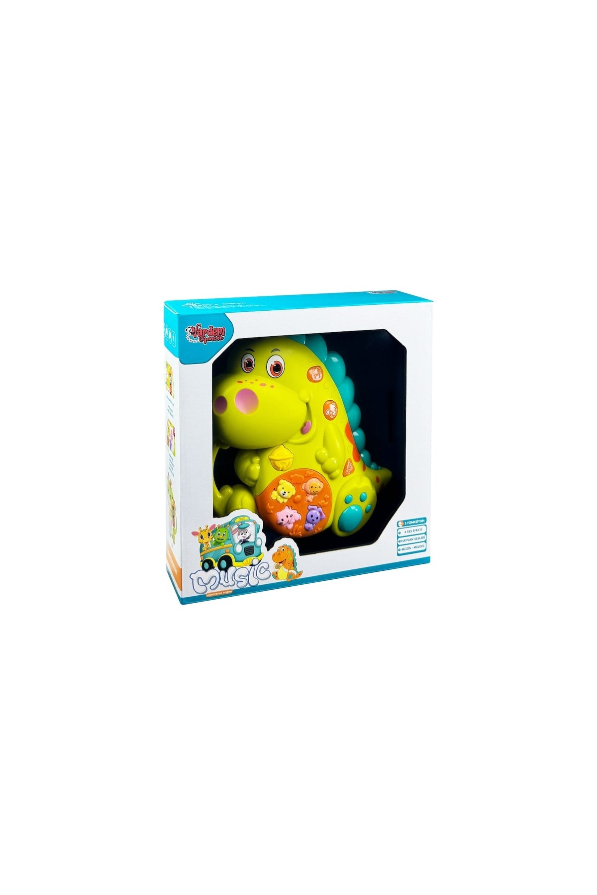 Kutulu Işıklı ve Müzikli Dinozor Bebek Piyanosu
