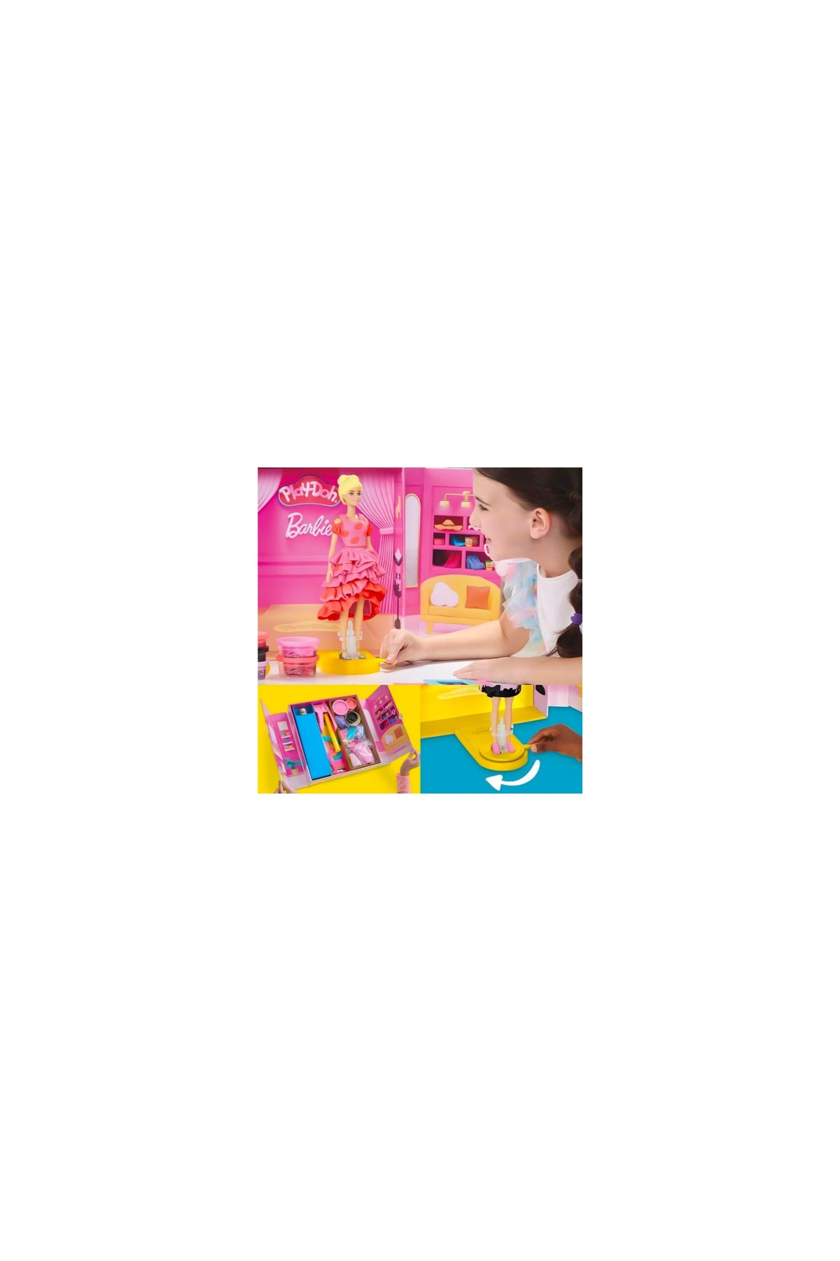 Play Doh Barbie Moda Defilesi Oyun Hamuru Seti G1356