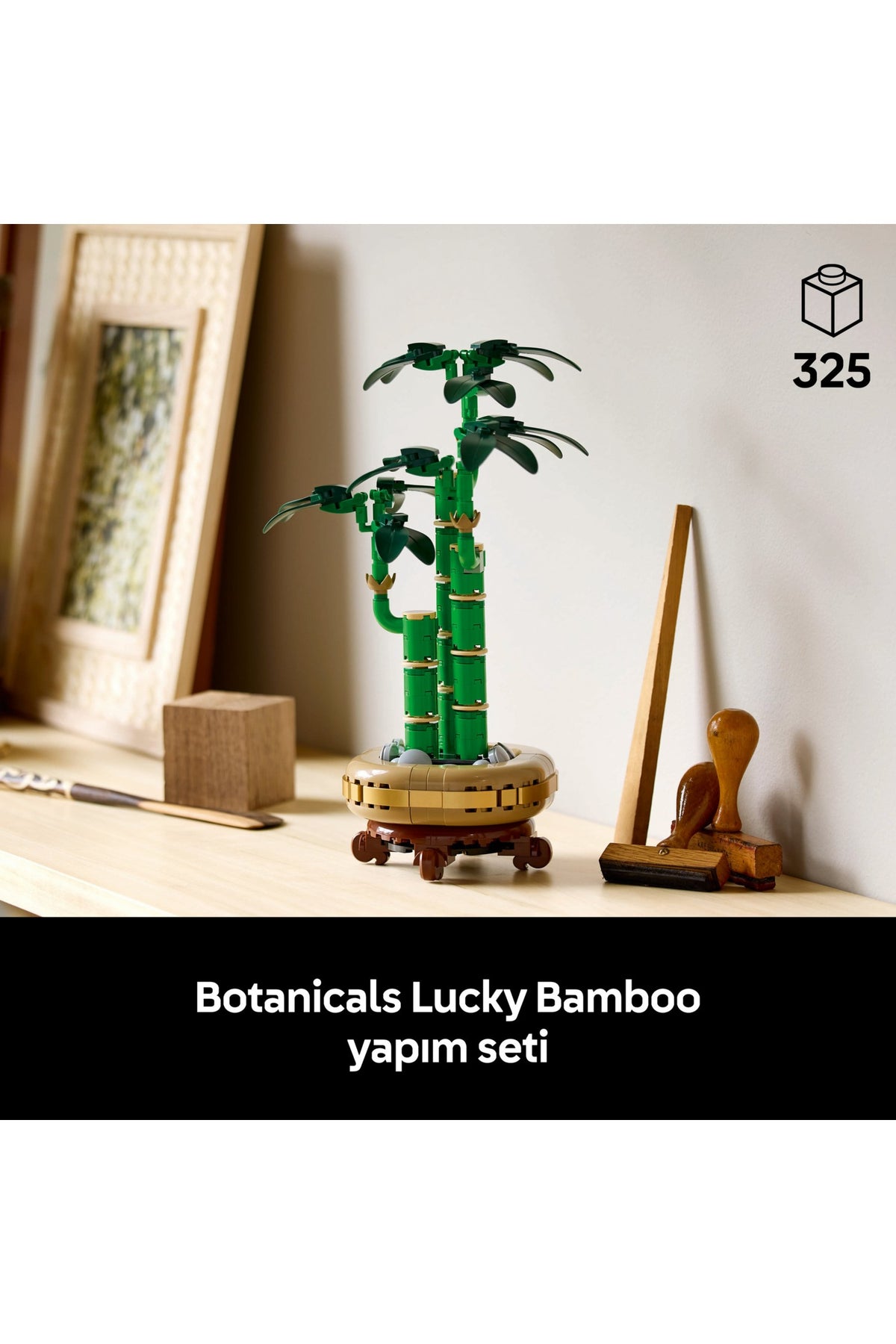 LEGO® Botanicals Şans Bambusu 10344 - Doğasever Yetişkinler için Dekoratif Bitki Yapım Seti (325 Parça)