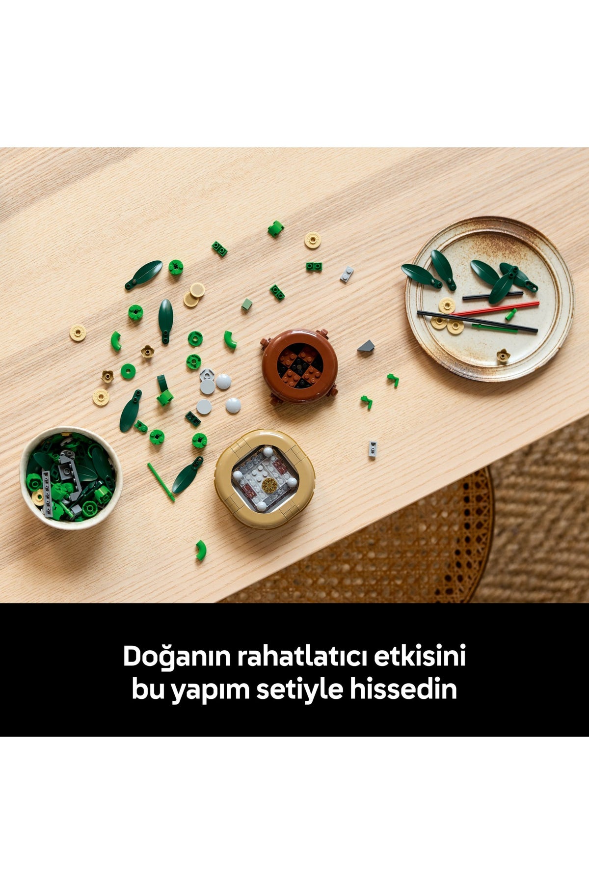 LEGO® Botanicals Şans Bambusu 10344 - Doğasever Yetişkinler için Dekoratif Bitki Yapım Seti (325 Parça)