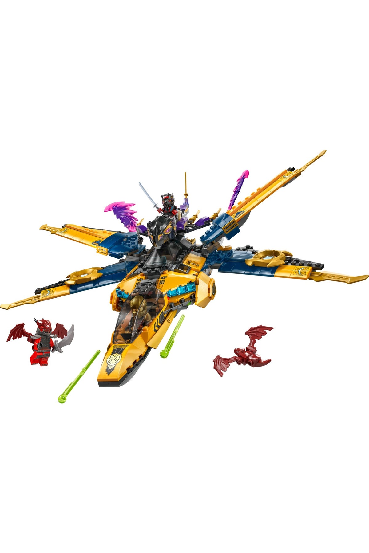 LEGO® NINJAGO® 71833 Ras ve Arin'in Süper Fırtına Jeti 71833 510 Parça Yaratıcı Oyuncak Seti Hediyelik