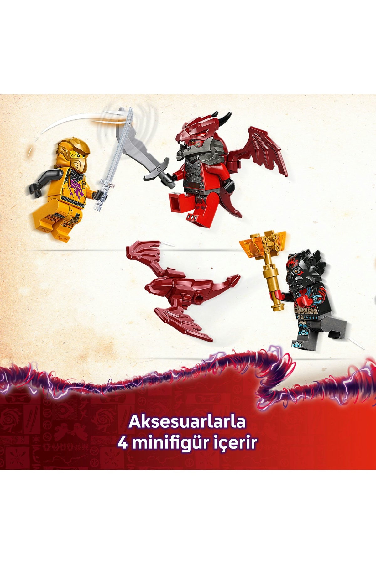 LEGO® NINJAGO® 71833 Ras ve Arin'in Süper Fırtına Jeti 71833 510 Parça Yaratıcı Oyuncak Seti Hediyelik