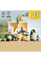 LEGO® Creator 3’ü 1 Arada Vahşi Hayvanlar: Panda Ailesi 31165 - 8+ için Orka veya Penguene Dönüşebilen Oyuncak Yapım Set