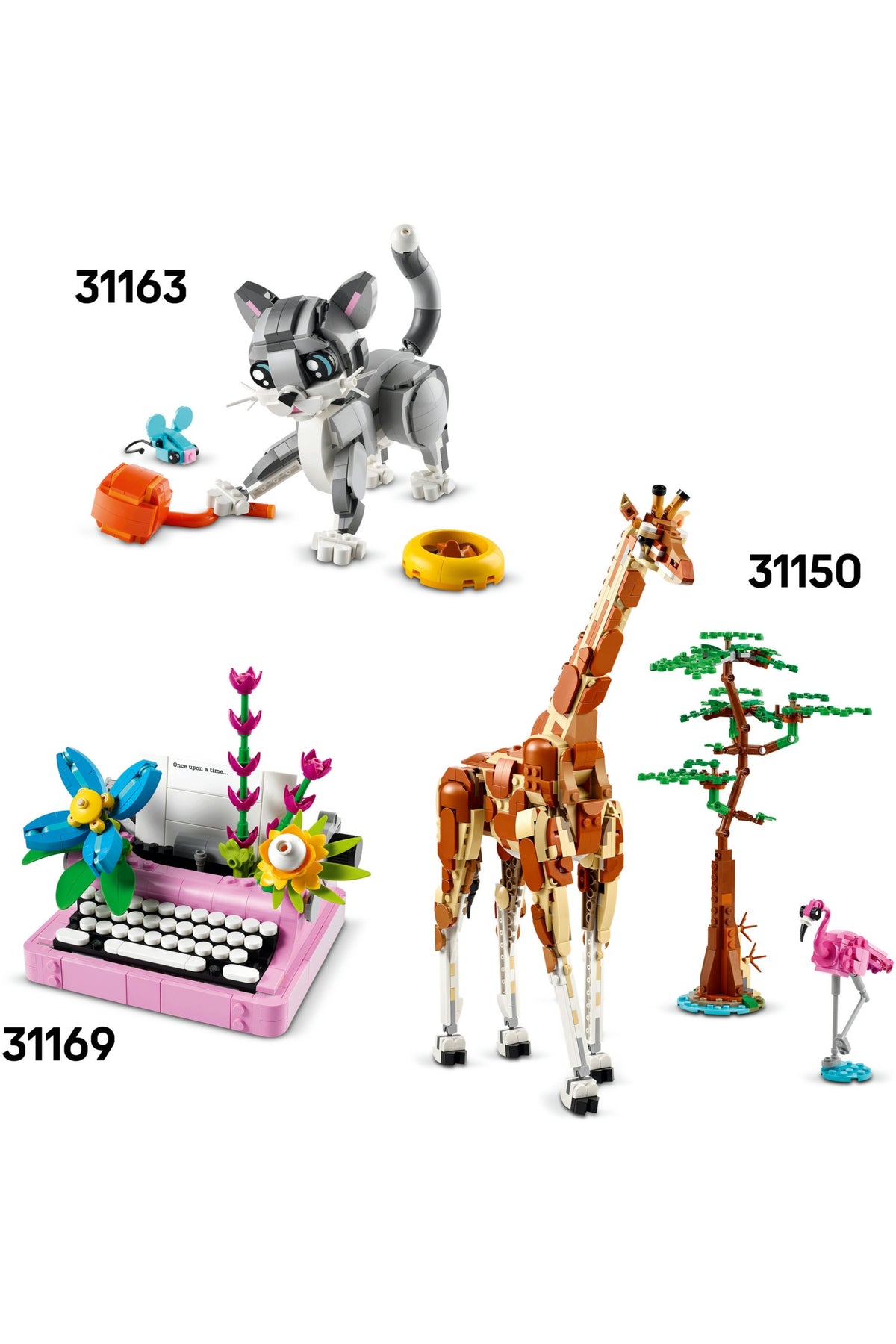 LEGO® Creator 3’ü 1 Arada Vahşi Hayvanlar: Panda Ailesi 31165 - 8+ için Orka veya Penguene Dönüşebilen Oyuncak Yapım Set