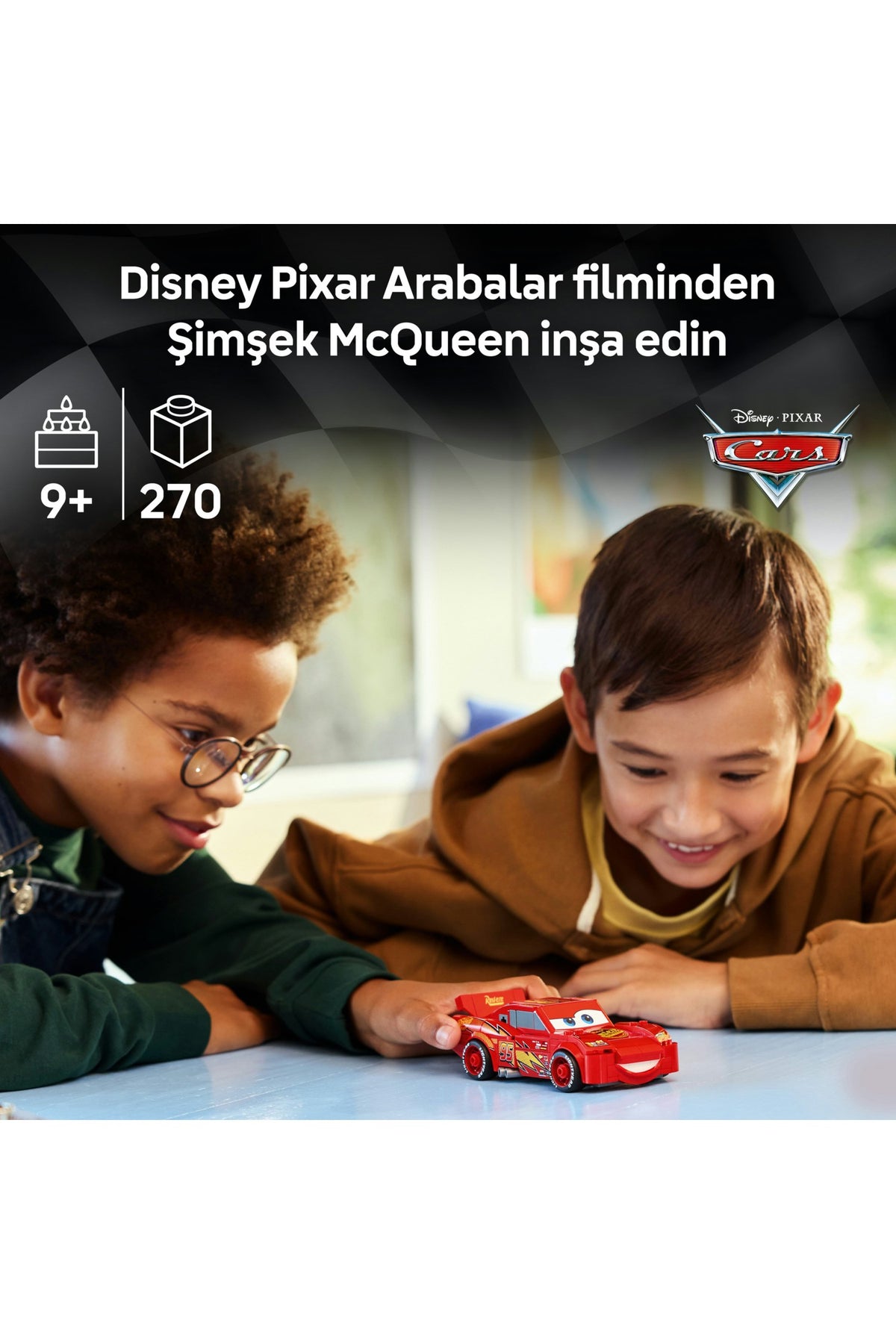 LEGO® Speed Champions | Şimşek McQueen 77255 - 9 Yaş ve Üzeri Çocuklar için Disney Pixar Arabalar Temalı Oyuncak Yapım S
