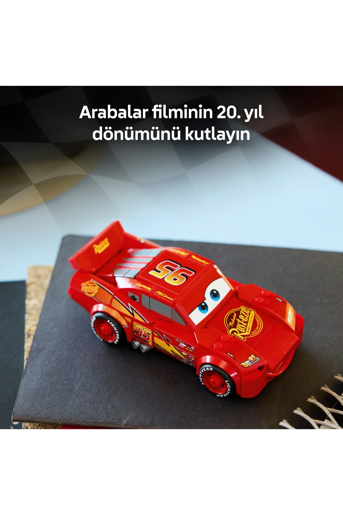 LEGO® Speed Champions | Şimşek McQueen 77255 - 9 Yaş ve Üzeri Çocuklar için Disney Pixar Arabalar Temalı Oyuncak Yapım S