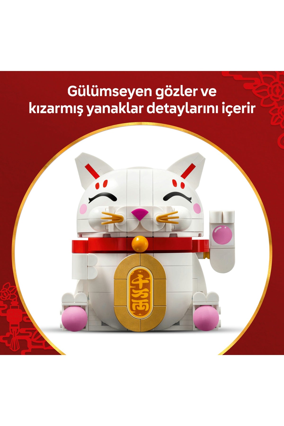 LEGO® Şanslı Kedi 40813 - 9 Yaş ve Üzeri Çocuklar için Yaratıcı Oyuncak Yapım Seti (280 Parça)