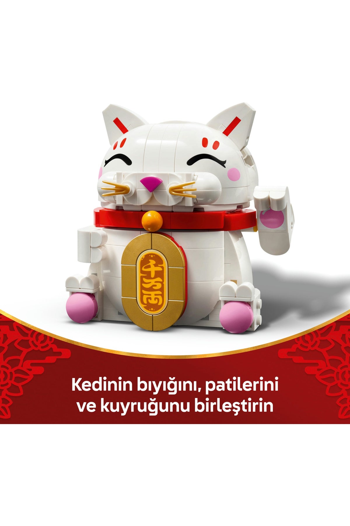 LEGO® Şanslı Kedi 40813 - 9 Yaş ve Üzeri Çocuklar için Yaratıcı Oyuncak Yapım Seti (280 Parça)