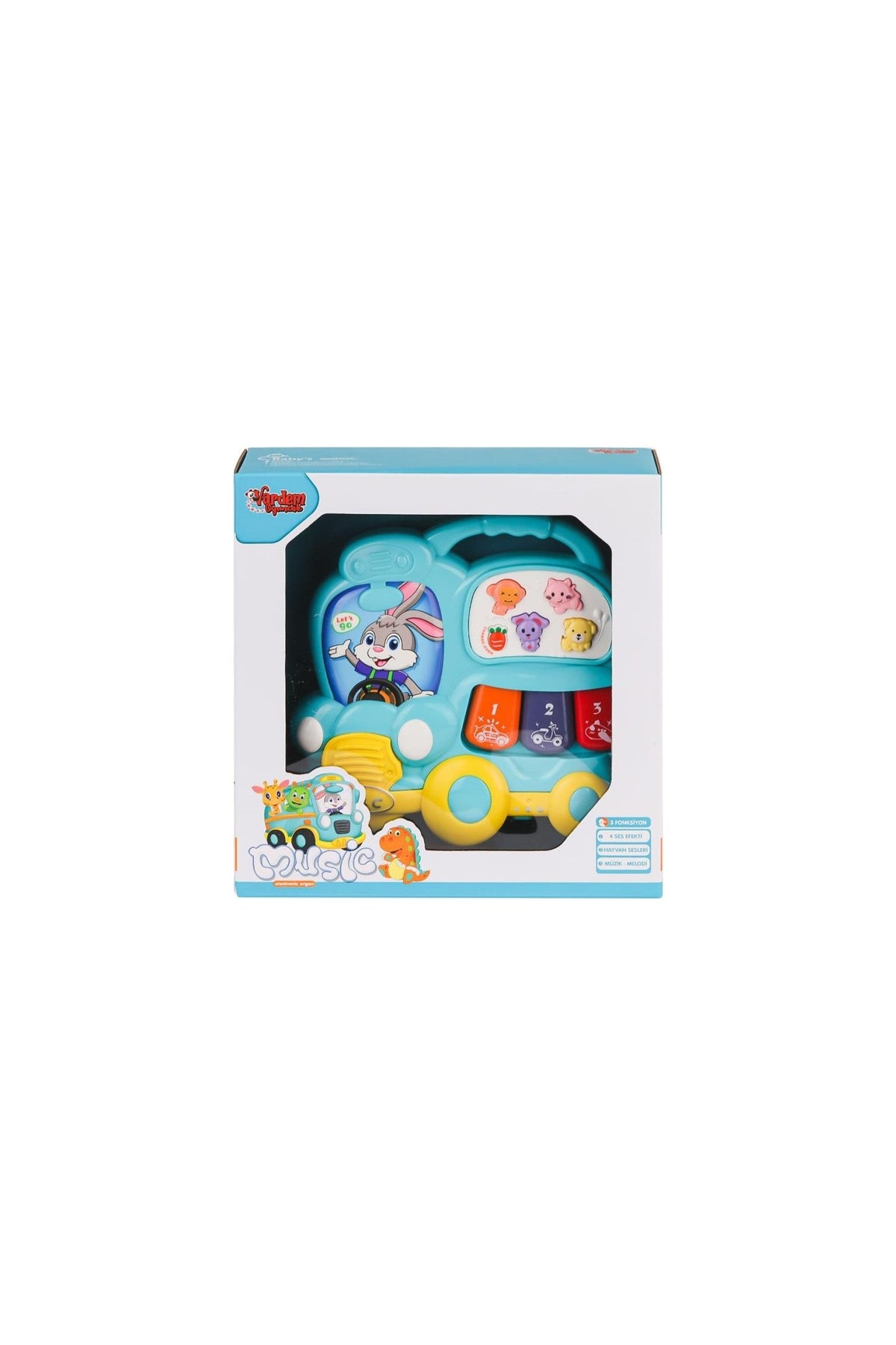 JLG85563A Işıklı ve Müzikli Otobüs Bebek Piano Vardem Oyuncak