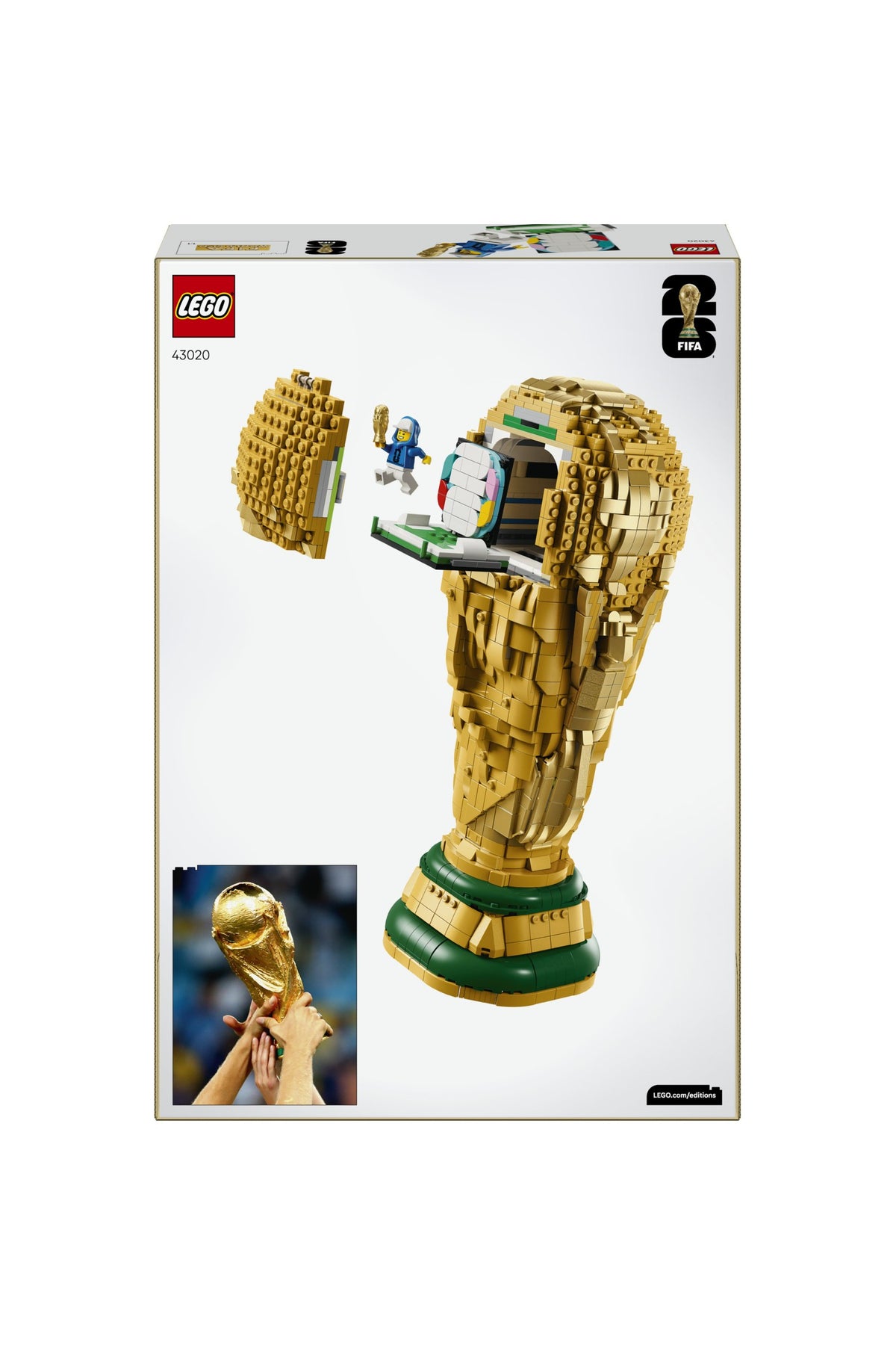 LEGO® Editions FIFA Dünya Kupası Resmi Kupa 43020 - 12 Yaş Üzeri Çocuklar İçin İnsan Figürü İçeren Oyuncak Yapım Seti (2