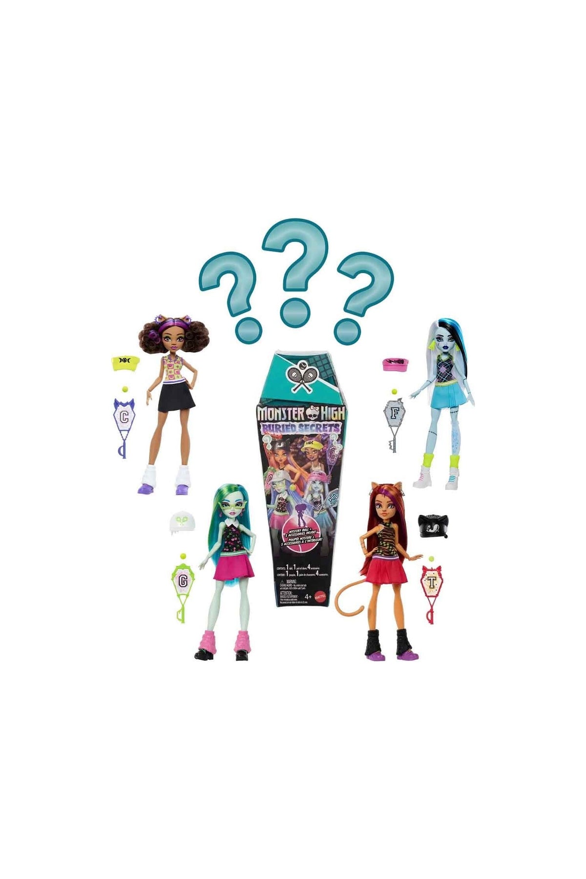 Monster High Cleo De Nile Mumya Desenli Hediyelik Oyun Seti – 1 Bebek ve 5 Aksesuar, Buried Secrets Cozy Creepover
