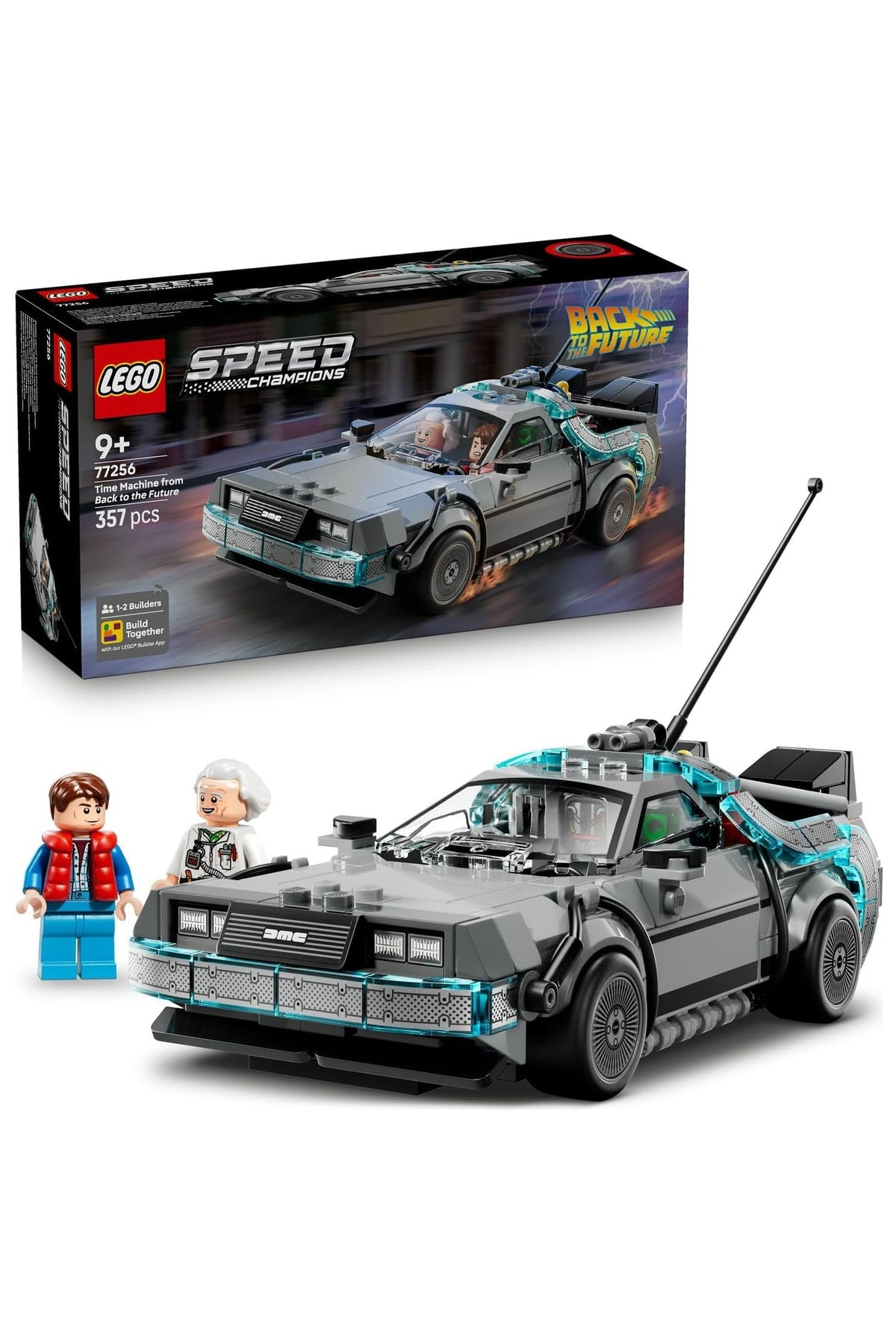 LEGO Speed Champions Geleceğe Dönüş’ten Zaman Makinesi 77256-9 Yaş ve Üzeri Çocuklar Için Doktor Bro