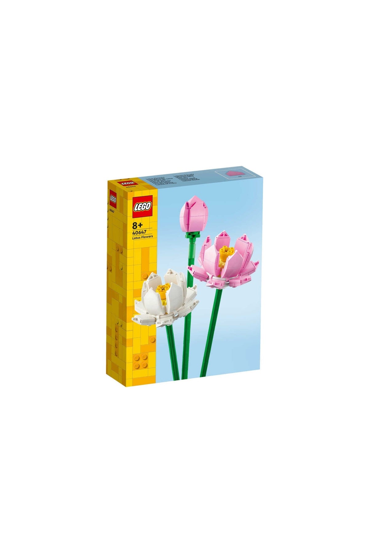 LEGO® Botanicals Lotus Çiçekleri 40647 – 8 Yaş ve Üzeri Çocuklar için 2 Çiçek ve 1 Tomurcuk İçeren Oyuncak Yapım Seti (2