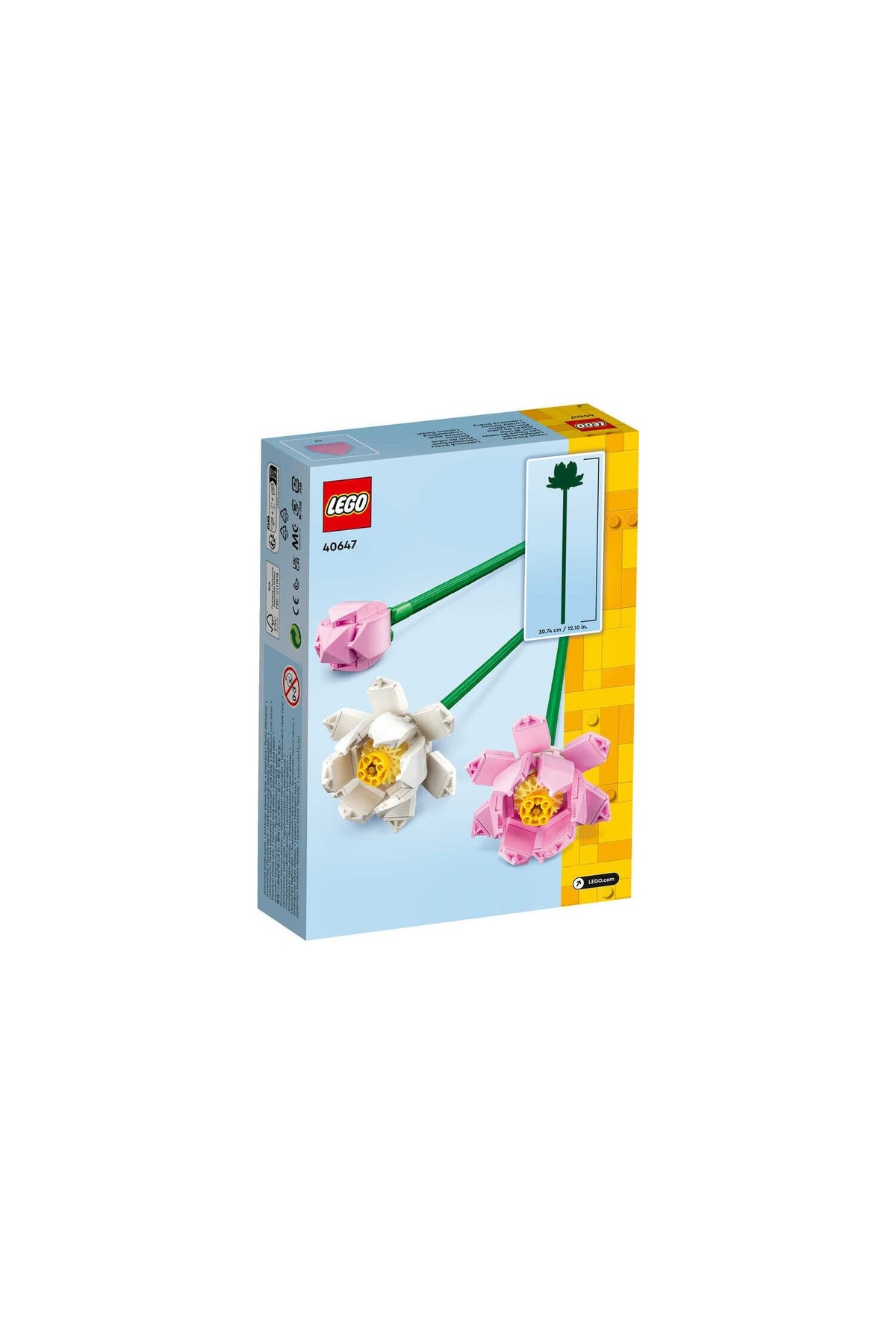 LEGO® Botanicals Lotus Çiçekleri 40647 – 8 Yaş ve Üzeri Çocuklar için 2 Çiçek ve 1 Tomurcuk İçeren Oyuncak Yapım Seti (2