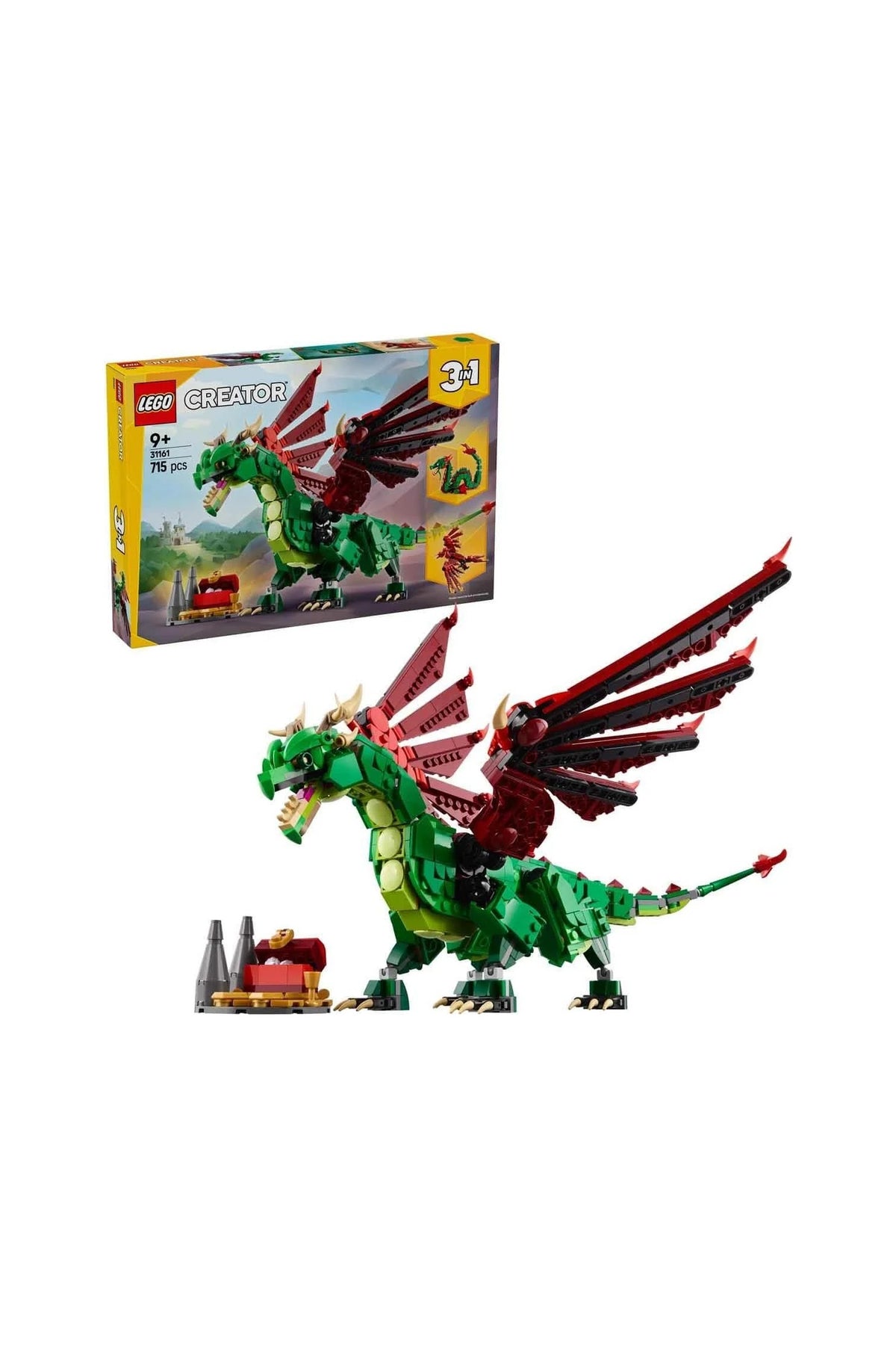 LEGO Creator 3'ü 1 Arada Orta Çağ Ejderhası 31161