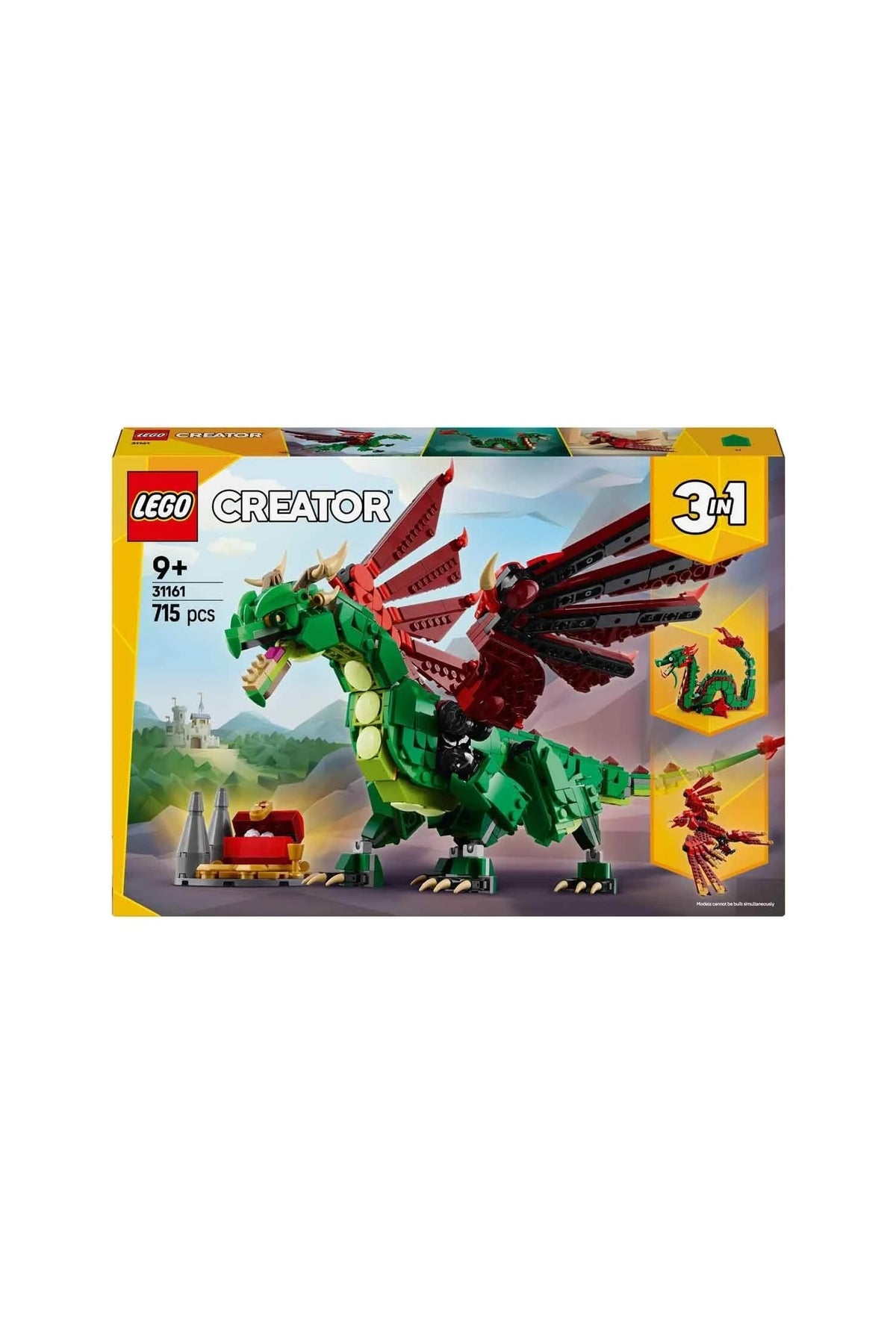 LEGO Creator 3'ü 1 Arada Orta Çağ Ejderhası 31161