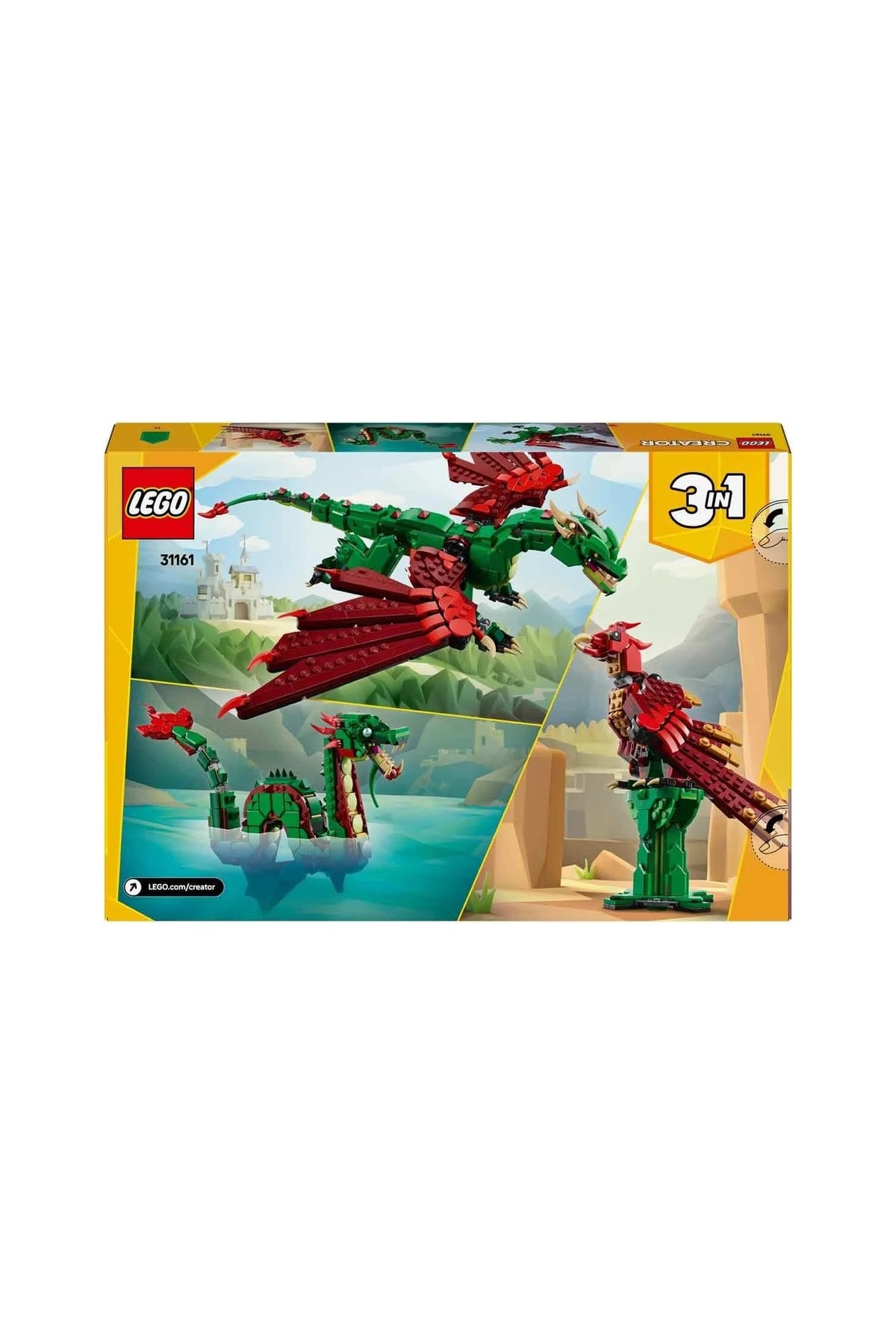 LEGO Creator 3'ü 1 Arada Orta Çağ Ejderhası 31161