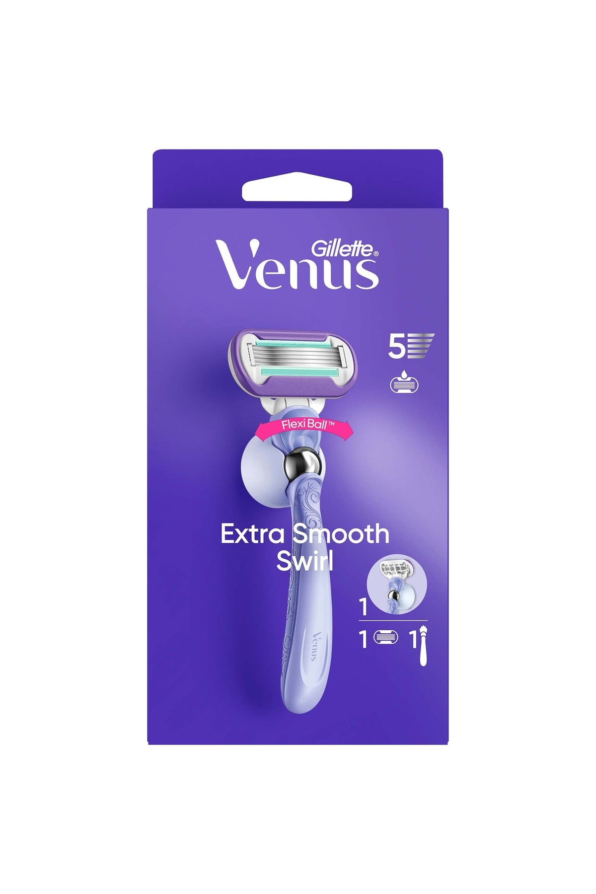 Gillette Venus Extra Smooth Swirl Tıraş Makinesi + Yedek Başlık