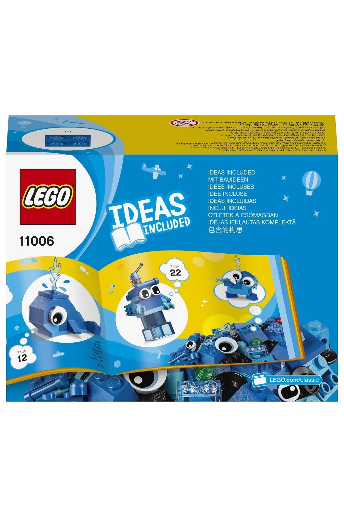 LEGO® Classic 52 Parçalık Yaratıcı Mavi Yapım Parçaları Seti (11006) - Çocuklar İçin Eğlenceli Hediye