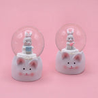 Mini Boy Tavşan Tasarımlı Işıklı Kar Küresi