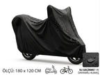 Su ve Toz Geçirmez Motosiklet ve Scooter Koruma Brandası 180x120 cm