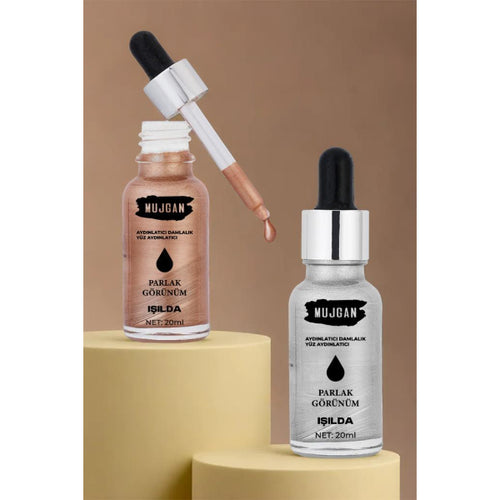 2'li Damlalık Şişeli Likit Aydınlatıcı Highlighter Seti