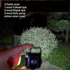 30 Ledli  Mıknatıslı Mini Anahtarlık Flash Kamp Lambası
