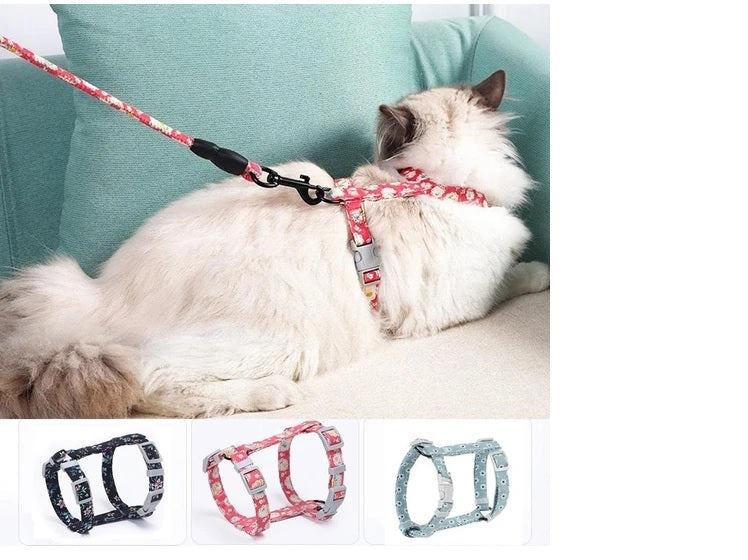 Kedi Gezdirme Göğüs Tasması