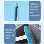 Uzun Saplı Evcil Hayvan Tüy Temizleme Fırçası