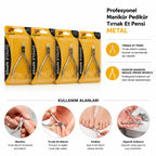 Profesyonel Tırnak Eti Pensi - Manikür Pedikür Makası - Metal