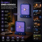UV Işıklı Sinek Kovucu - Şarjlı ve Elektrik Çarpmalı - Dijital Ekranlı