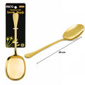 Metal Servis Kaşığı - 25 cm - Gold Renk