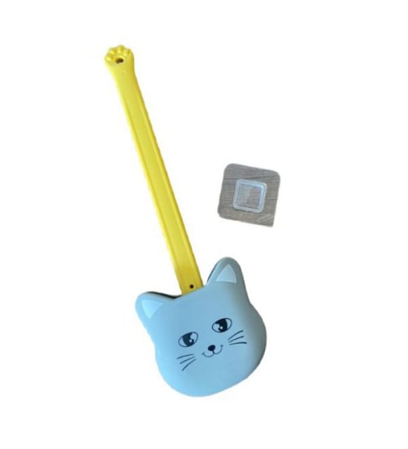 Kedi Tasarımlı Ergonomik Tuvalet Fırçası