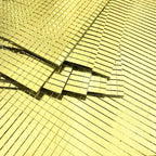 Kendinden Yapışkanlı Aynalı Kare Gold Sticker 30x30 Cm