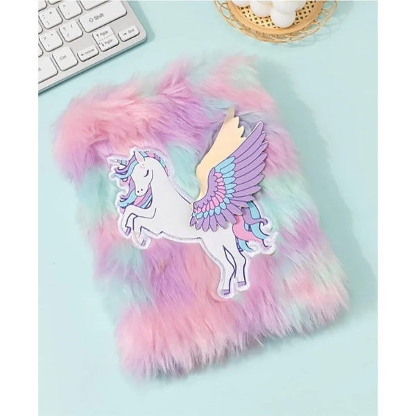 Unicorn Tasarımlı Peluş Hatıra Defteri