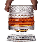 360 Derece Dönen Bardak - 280 ml - Kristal Cam