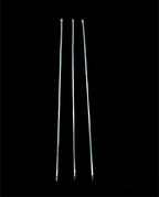 Burgulu Kuşbaşı Şişi - Metal - Kalın Kare - 50 cm